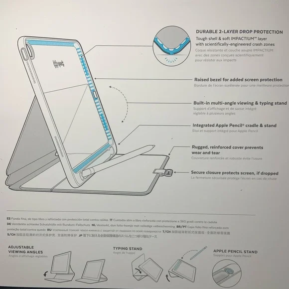 Speck Presidio Pro Folio Phone Case - Purple - Picture 7 of 7